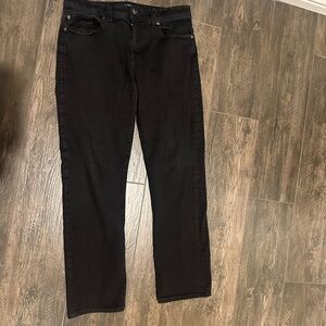 Fidelity Men's Slim Straight Black Jeans (Jimmy)